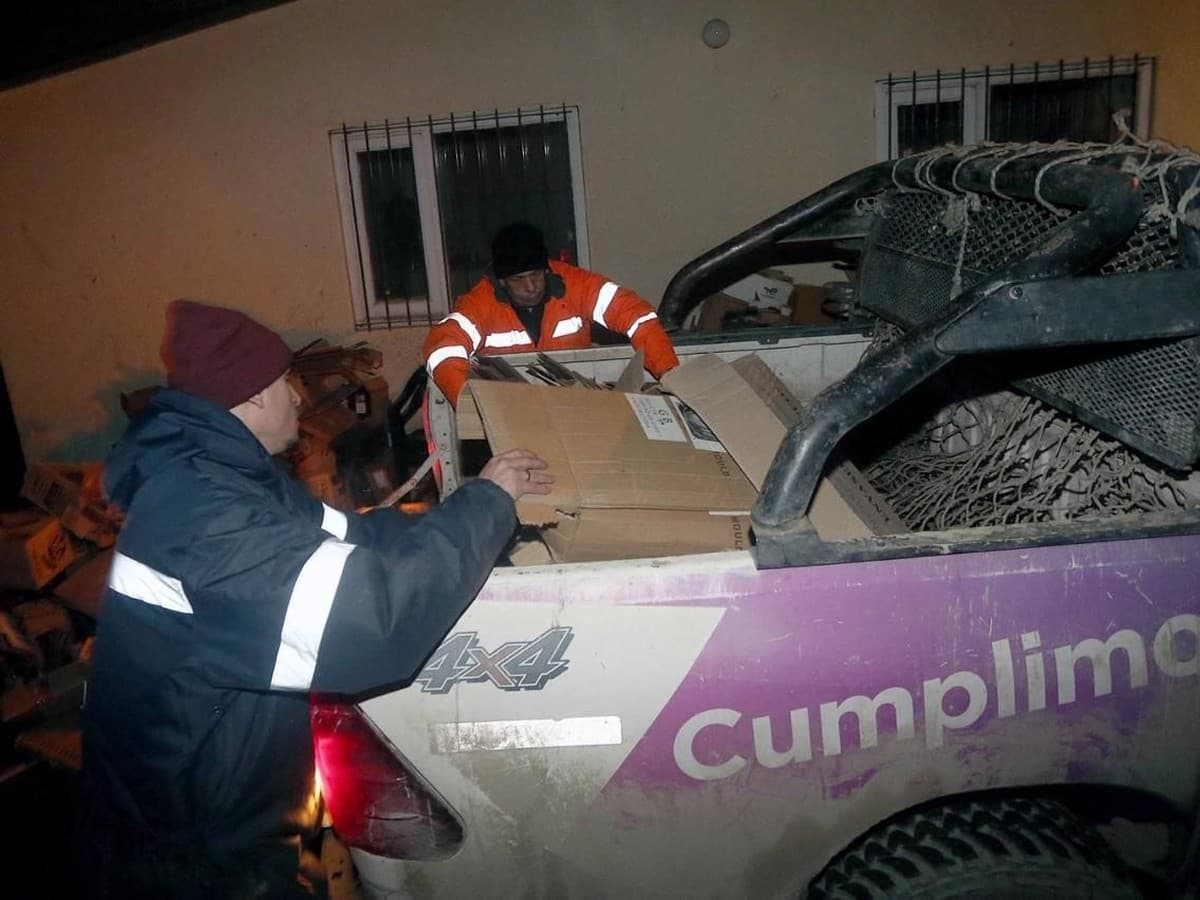 Recolectaron cartón en centros comerciales