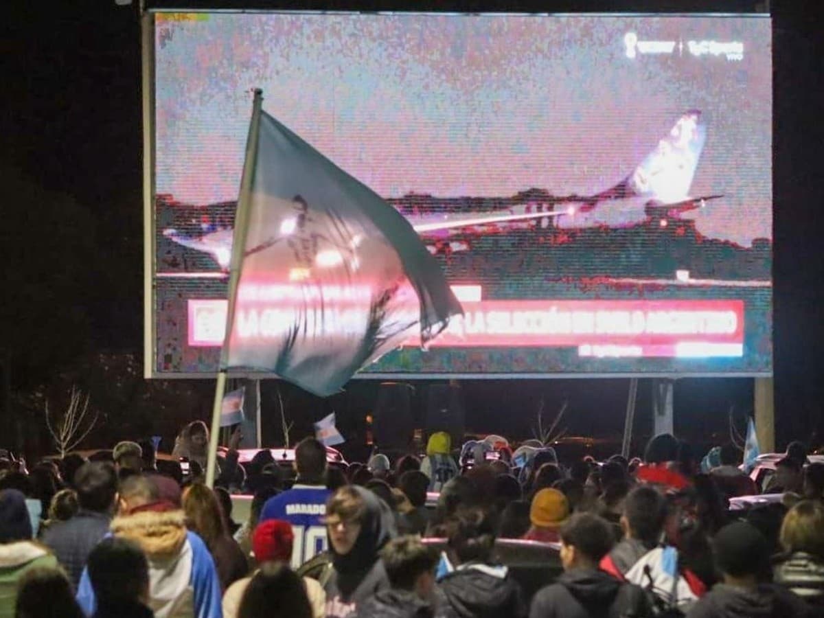 El partido de argentina se vive en